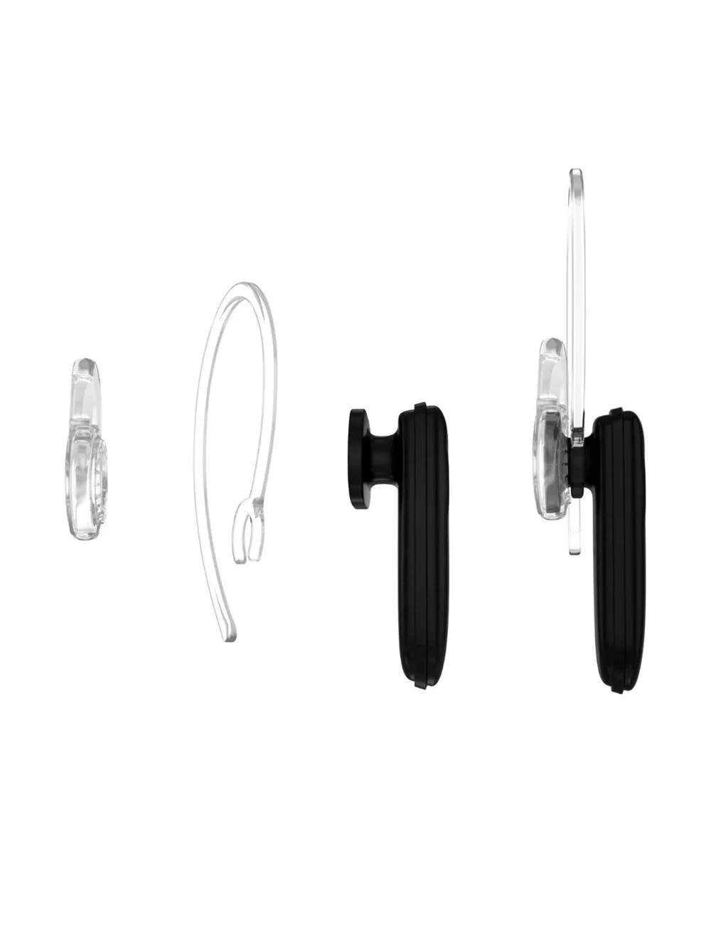 Replacement 3 Ear Gel 1 Ear Hook for Plantronics M25 M55 M70 M90 M155 M165
